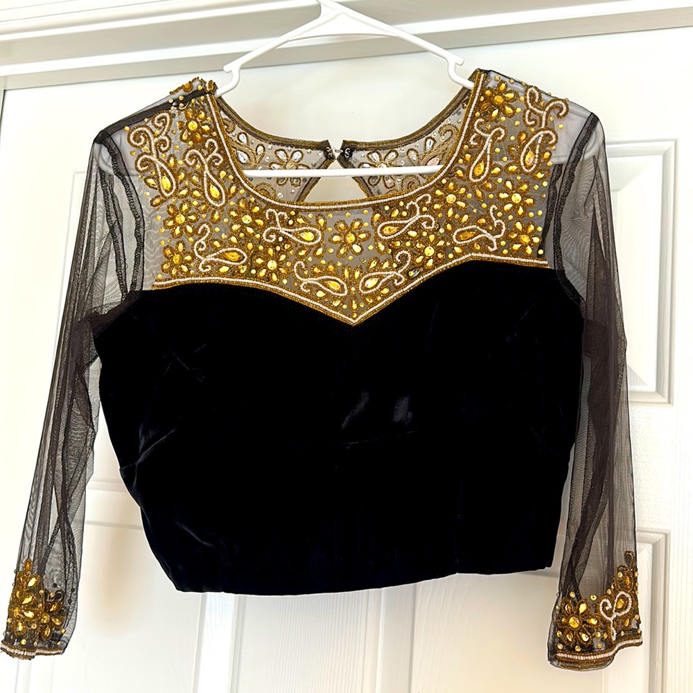 Elegant handwork party blouse.